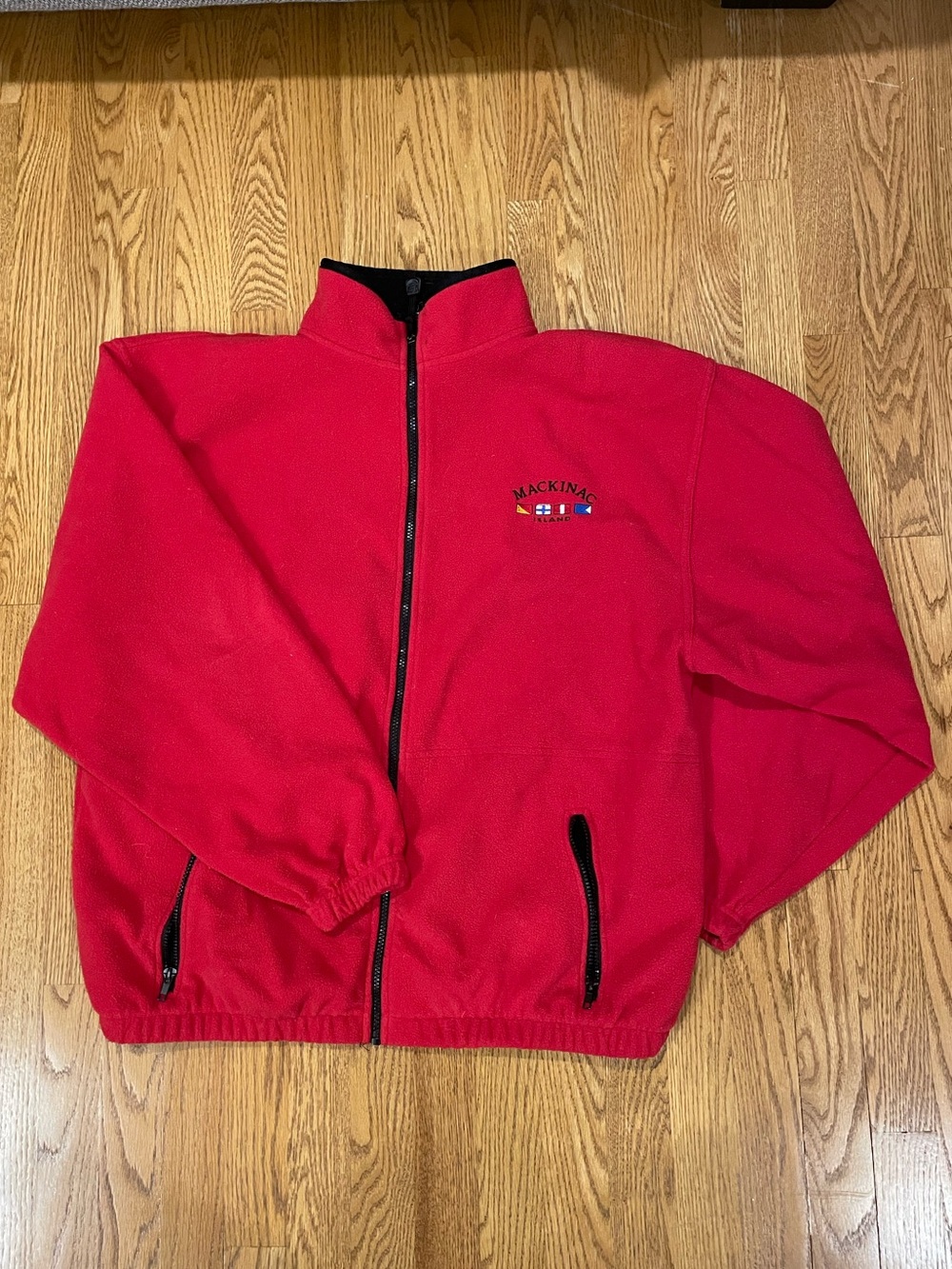 Mackinac island Red Full-Zip Fleece